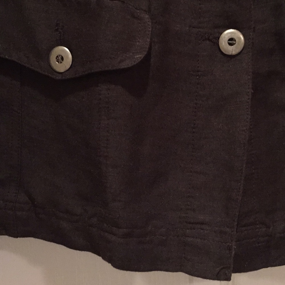 CHICOS linen blend lightweight jacket - Picture 7 of 8